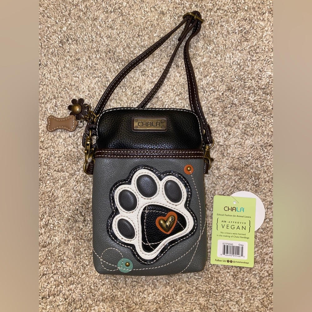 Vegan leather Chala paw print purse